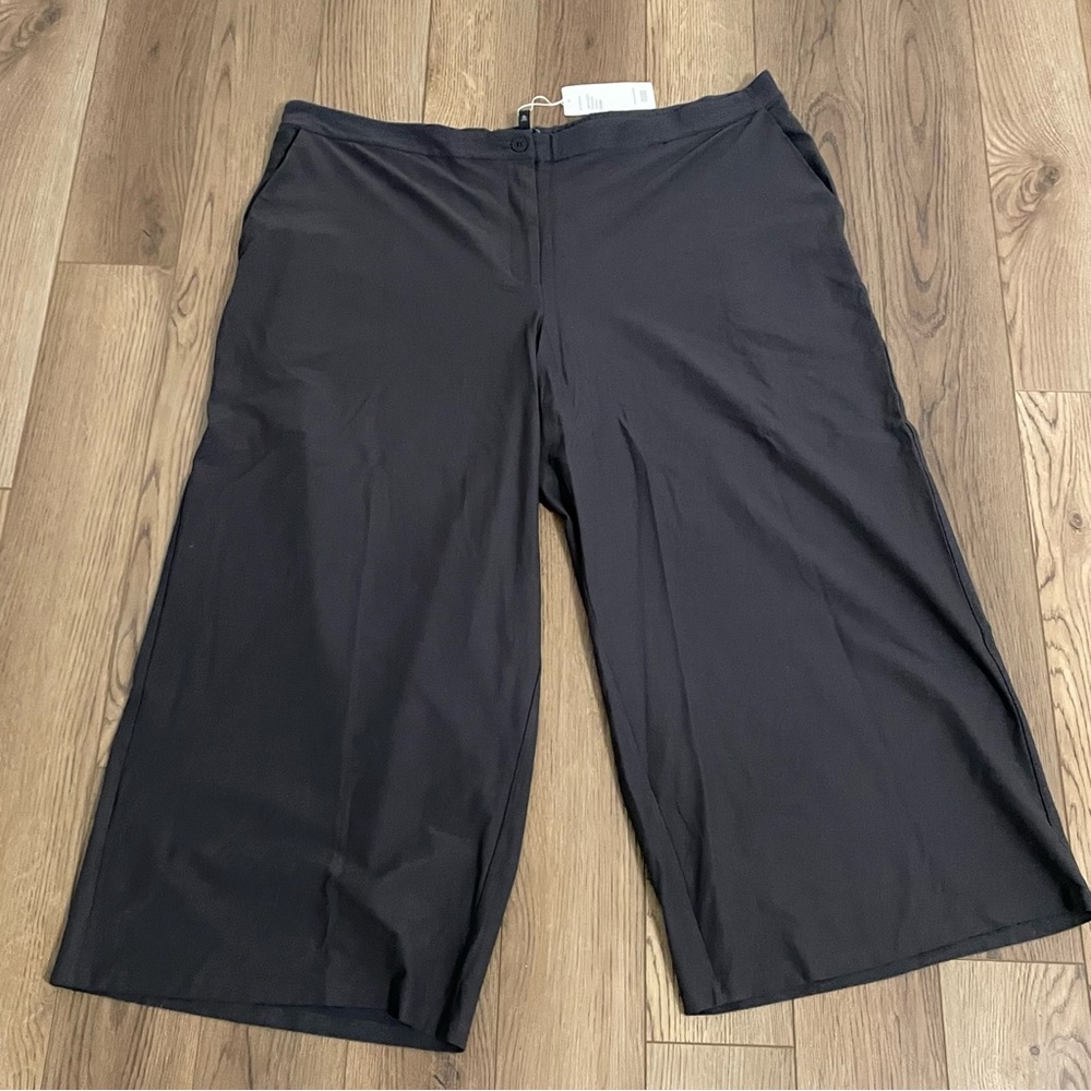 Eileen Fisher Graphite Ankle Crepe Pants NEW ❤️‎